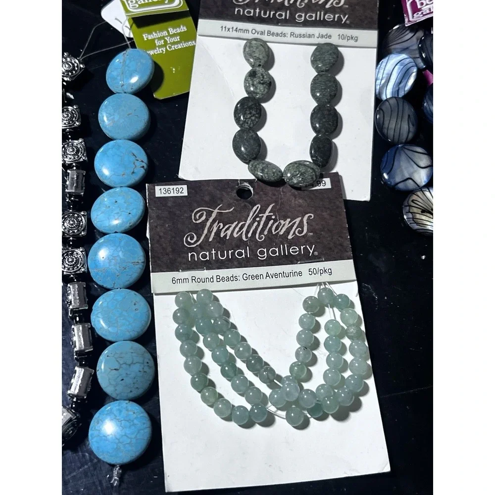Lot Of 11 NWT Strands Traditional Natural Gallery Bead Gallery Jewelry Fundament